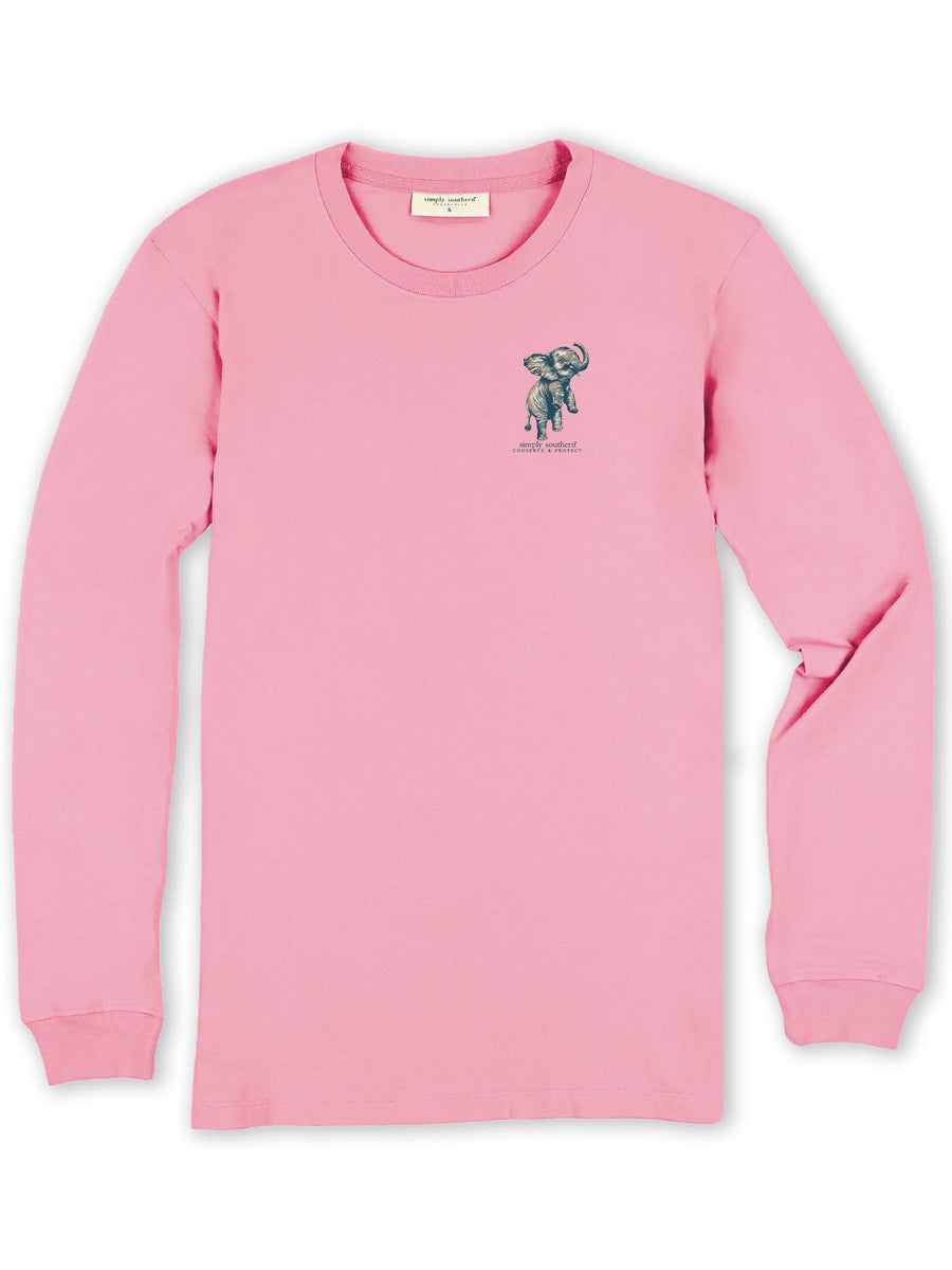 Simply Southern Long Sleeve Tracking Tee--Bloom--Candy – Lilly