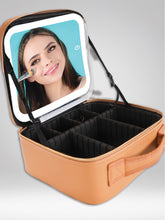 Load image into Gallery viewer, Simply Southern PU Leather Makeup Travel Case With LED Mirror Light