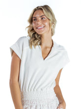 Load image into Gallery viewer, Simply Southern Piped Trim V-Neck Top