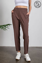Load image into Gallery viewer, PLUS SIZE CRINKLE WOVEN STRAIGHT JOGGER BY RAE MODE