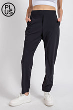 Load image into Gallery viewer, PLUS SIZE CRINKLE WOVEN STRAIGHT JOGGER BY RAE MODE