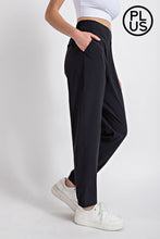 Load image into Gallery viewer, PLUS SIZE CRINKLE WOVEN STRAIGHT JOGGER BY RAE MODE