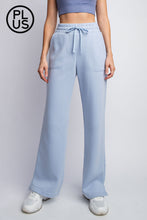 Load image into Gallery viewer, FLEECE FRENCH TERRY STRAIGHT LEG PANTS BY RAE MODE--Plus and Regular