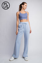 Load image into Gallery viewer, FLEECE FRENCH TERRY STRAIGHT LEG PANTS BY RAE MODE--Plus and Regular
