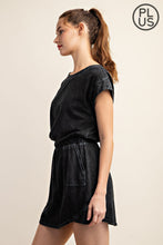 Load image into Gallery viewer, PLUS SIZE COTTON POLY MINI DRESS BY RAE MODE