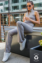 Load image into Gallery viewer, BUTTER HIGH WAIST FULL LENGTH FLARED LEGGINGS WITH FRONT SLIT BY RAE MODE