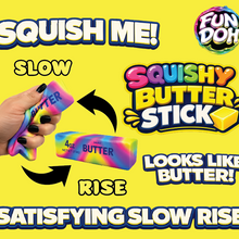 Load image into Gallery viewer, Fun Doh Rainbow Butter Slow Rise Squishy
