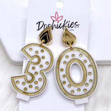 Load image into Gallery viewer, Milestone Birthday--2" Traditional Candle Acrylics -Birthday Earrings