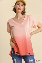 Load image into Gallery viewer, Umgee Distressed Dip Dye Tee