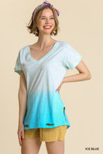 Load image into Gallery viewer, Umgee Distressed Dip Dye Tee