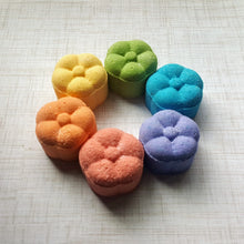Load image into Gallery viewer, Blooming Bath Time Gift Set: 6 Mini Flower Shaped Bath Bombs
