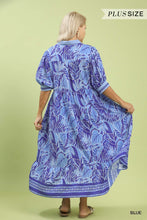 Load image into Gallery viewer, Umgee Leaf Inspired Plus Tiered Midi Dress