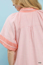 Load image into Gallery viewer, Umgee Mixed Stripe Mini Dress--Pink