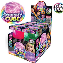 Load image into Gallery viewer, Fun Doh Squish & Squeeze Sparkle Cube Fidget Toy