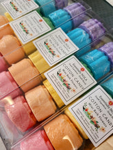 Load image into Gallery viewer, Blooming Bath Time Gift Set: 6 Mini Flower Shaped Bath Bombs