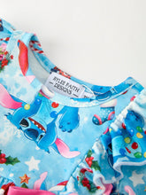 Load image into Gallery viewer, Christmas Baby Girls Bow Romper with Ruffle Detail