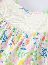 Load image into Gallery viewer, Bunny Embroidered Pom-Pom Short-Sleeved Girls Dress