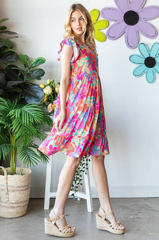 butterfly bouquet floral tube short dress Blush Butterfly Mesh Short Dress