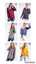 Load image into Gallery viewer, PLUS SIZE BASIC LONG SLEEVE TOP WITH POCKET BY RAE MODE