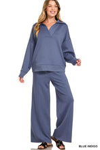 Load image into Gallery viewer, Scuba Collared Pullover & Pants Set