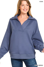 Load image into Gallery viewer, Scuba Collared Pullover & Pants Set