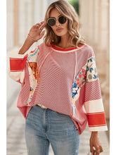 Load image into Gallery viewer, Block Patchwork Oversized Top