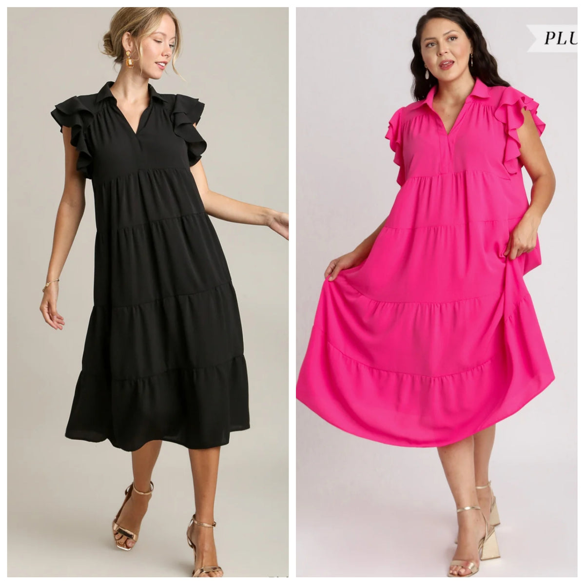 Umgee Tiered Midi Dress – Lilly Abigails Boutique