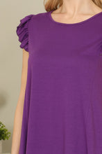 Load image into Gallery viewer, SOLID Ruffle Sleeve Top