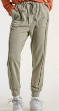Load image into Gallery viewer, Umgee  Mineral Washed French Terry Cuffed Ribbed Jogger Pants