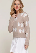 Load image into Gallery viewer, Beige Bow Sweater