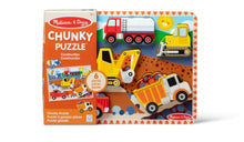Load image into Gallery viewer, Melissa & Doug Construction Chunky Puzzle - 6 Pieces