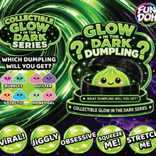 Load image into Gallery viewer, Fun Doh Glow In The Dark Mystery Dumpling Black Baskets