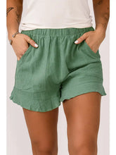 Load image into Gallery viewer, Ruffle Pocketed High Waist Shorts