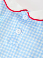 Load image into Gallery viewer, Christmas Santa Embroidered Boys Jon Jon Peter Pan Collar