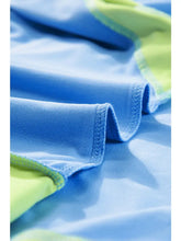 Load image into Gallery viewer, Trend Setter!--Colorblock Top and Pants Set--Sky Blue