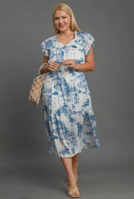 Load image into Gallery viewer, Umgee Two Tone Landscape Print Midi Dress