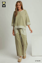 Load image into Gallery viewer, Umgee Weathered Vintage Pullover - Lt Olive