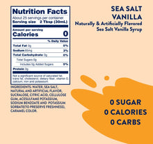 Load image into Gallery viewer, Skinny Mixes Sugar Free Sea Salt Vanilla