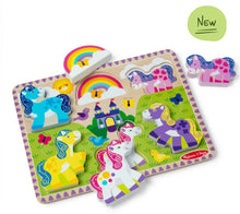 Load image into Gallery viewer, Melissa & Doug Unicorn Chunky Puzzle – 6 Pieces