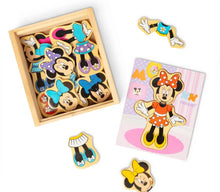 Load image into Gallery viewer, Melissa & Doug Disney Minnie Mouse Wooden Mix & Match Dress-Up Puzzle
