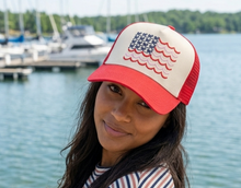 Load image into Gallery viewer, Simply Southern Camouflage Trucker Hat with Pink Bow