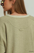 Load image into Gallery viewer, Umgee Weathered Vintage Pullover - Lt Olive