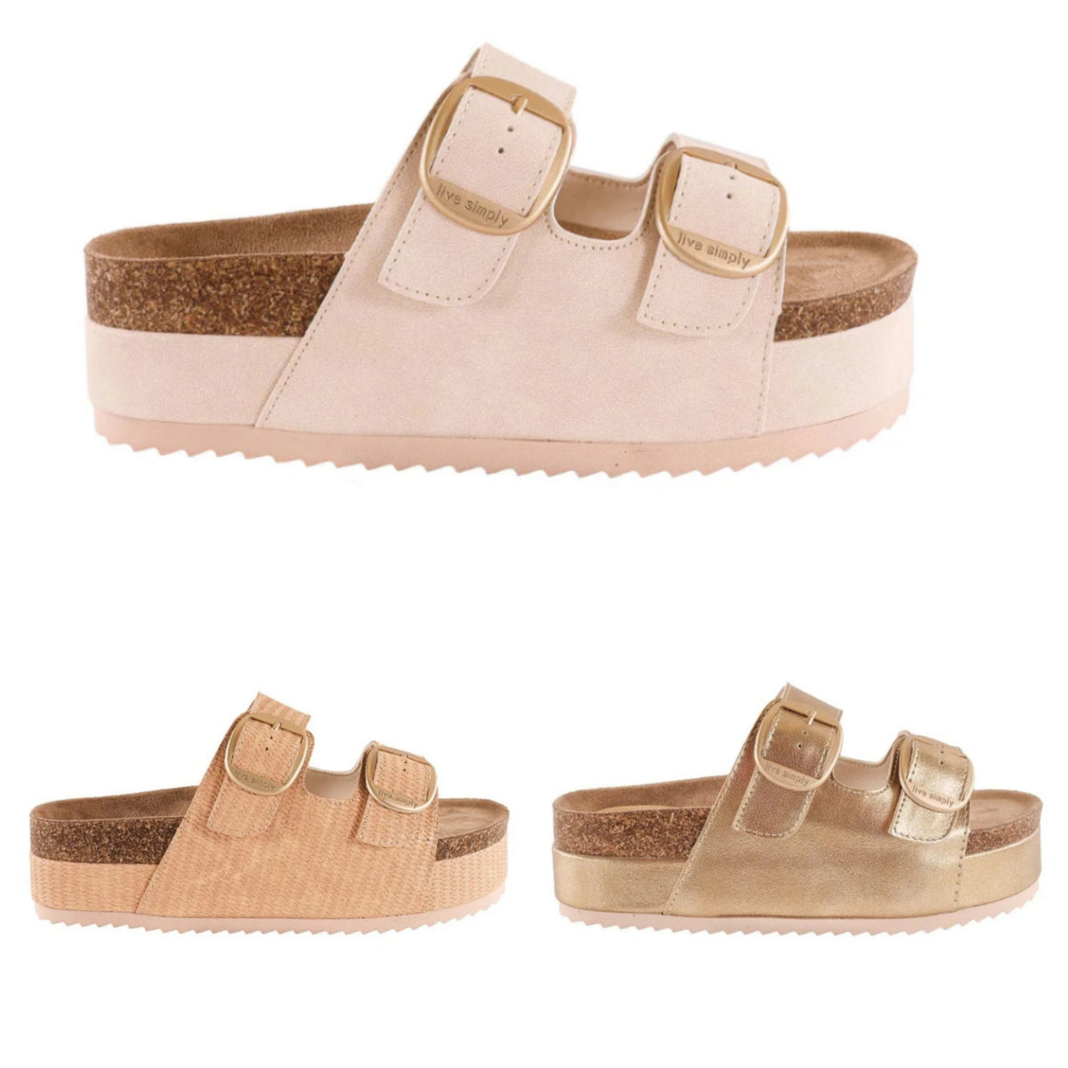 Simply Southern Double Strap Buckle Platform Sandals – Lilly