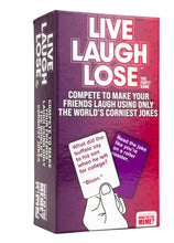 Load image into Gallery viewer, Live Laugh Lose - the Adult Party Game Where You Compete to Make Corny Jokes Funny by What Do You Meme?