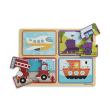 Load image into Gallery viewer, Natural Play Wooden Puzzles
