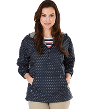 Load image into Gallery viewer, Charles River--Women's Chatham Anoram-Polka Dot-Navy/White