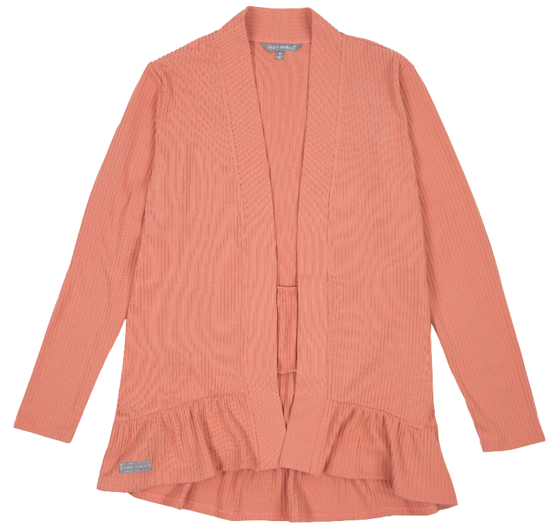 Simply Southern Ruffle Bottom Gathered Cardigan – Lilly Abigails