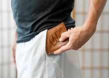 Load image into Gallery viewer, Engraved "W" Wallet--Black or Brown Available