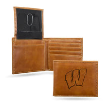 Load image into Gallery viewer, Engraved "W" Wallet--Black or Brown Available