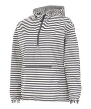 Load image into Gallery viewer, Charles River-Women's Gray & White Stripe Anorak
